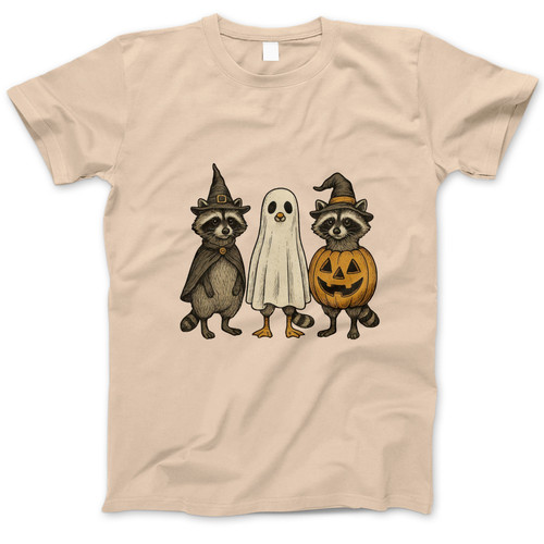 Photograph of four blank t-shirts greys beige and army green. Clipping path included. Ready for your.jpg