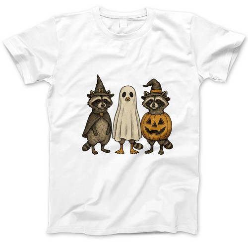 Photograph of four blank t-shirts greys beige and army green. Clipping path included. Ready for your.jpg