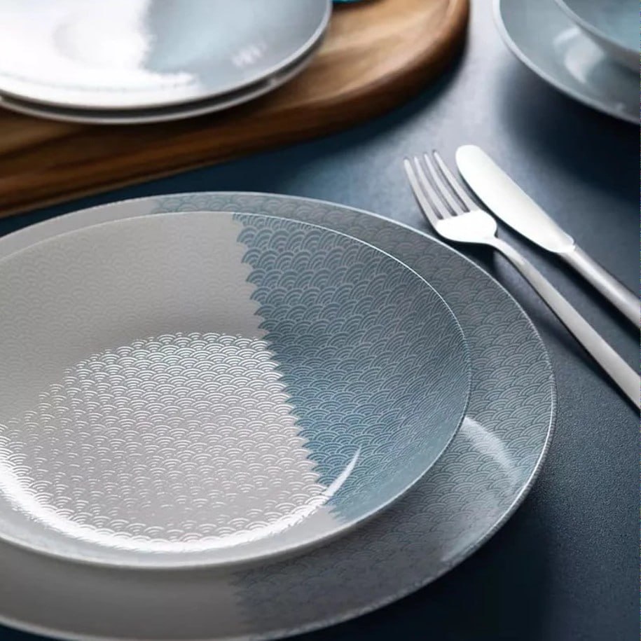 Aparelho de Jantar Aquarius em Porcelana Decorada 20 Peças Tramontina