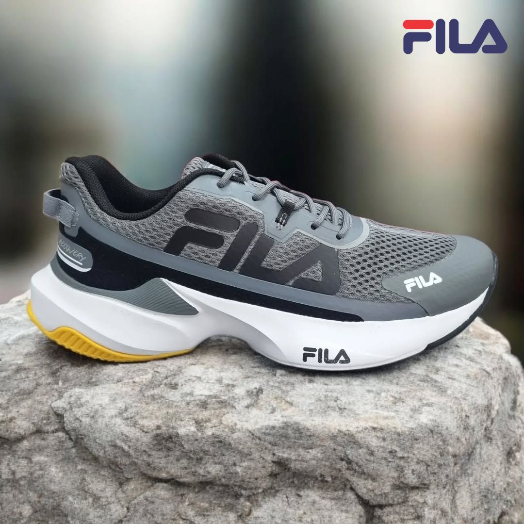Tênis Fila Recovery Masculino – Grafite/Amarelo