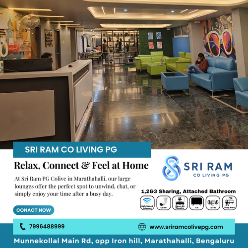 At Sri Ram PG Colive in Marathahalli, comfort meets community.