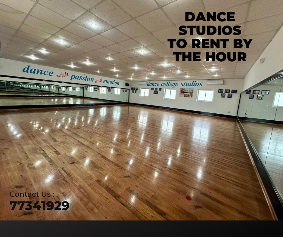 Dance College studio rent advert