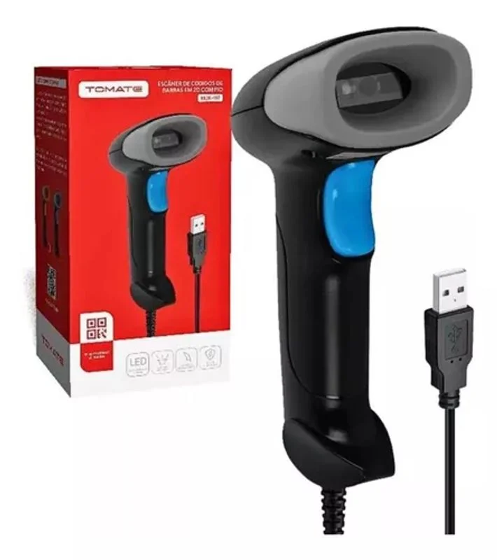 Leitor de Código de Barras com Fio 1.6m Tomate MDK-102 - miniatura 1