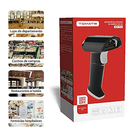 Leitor de Código de Barras 2D com Fio 1.4m Tomate MDK-103 - miniatura 4
