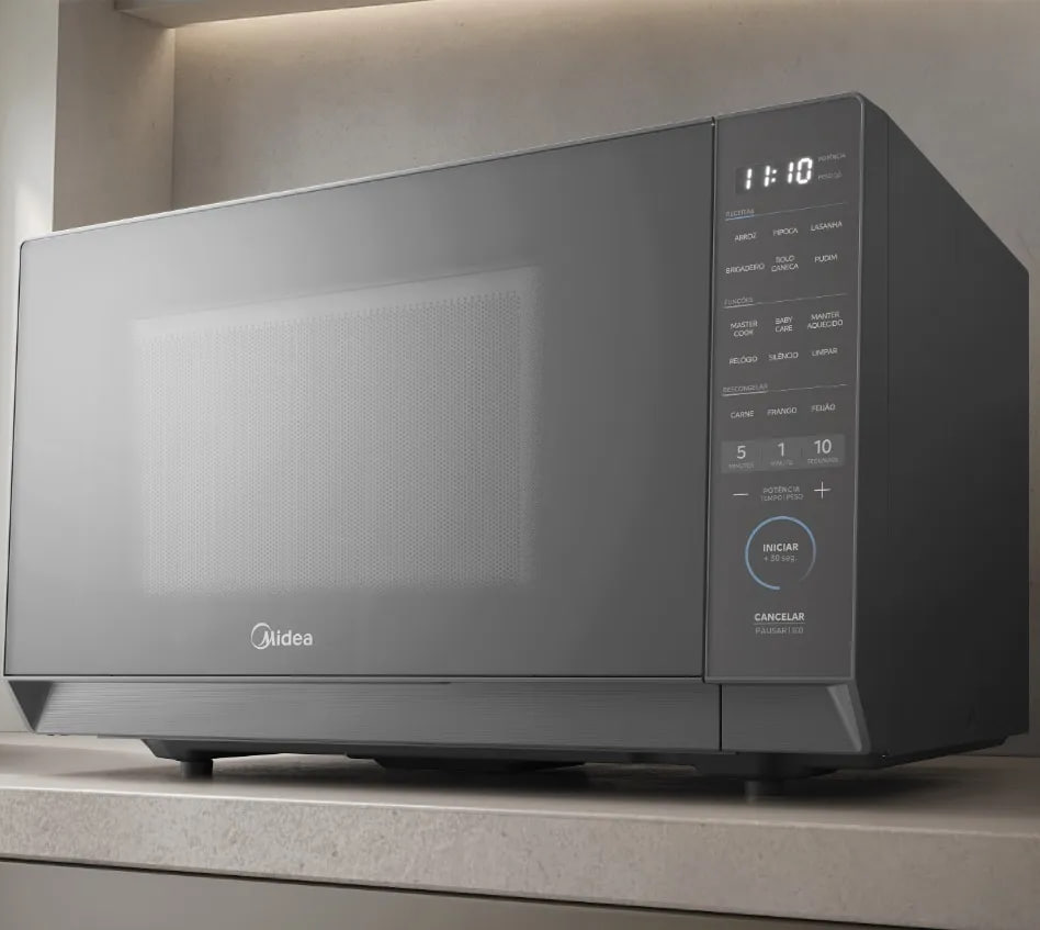 Micro-ondas 35l Prata Porta Espelhada Mastercook Midea