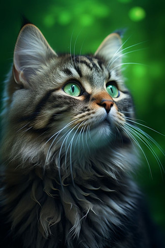 Profound Green Gaze Journey Through a Cat's Dream Portrait.jpg