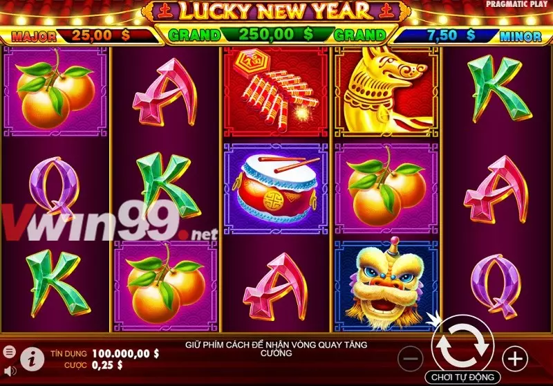 Vwin99.net giới thiệu các Slot Games Vwin trong dịp năm mới 2021 : Lucky New Year