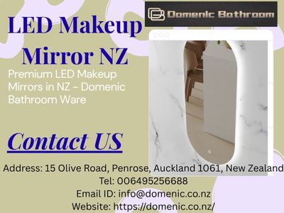 Premium LED Makeup Mirrors in NZ -  Domenic Bathroom Ware.jpg