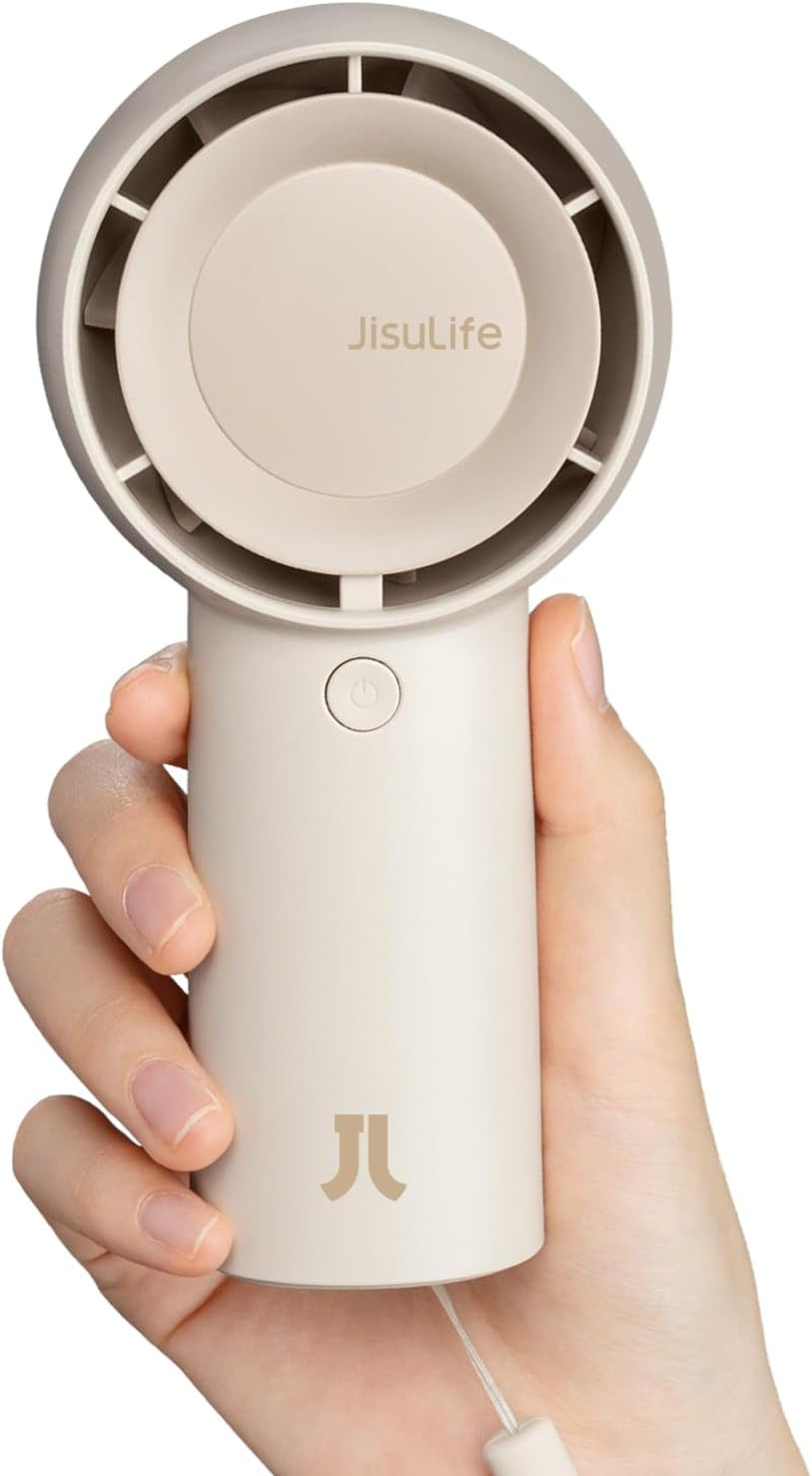JISULIFE Handheld Portable Turbo Fan in bruin