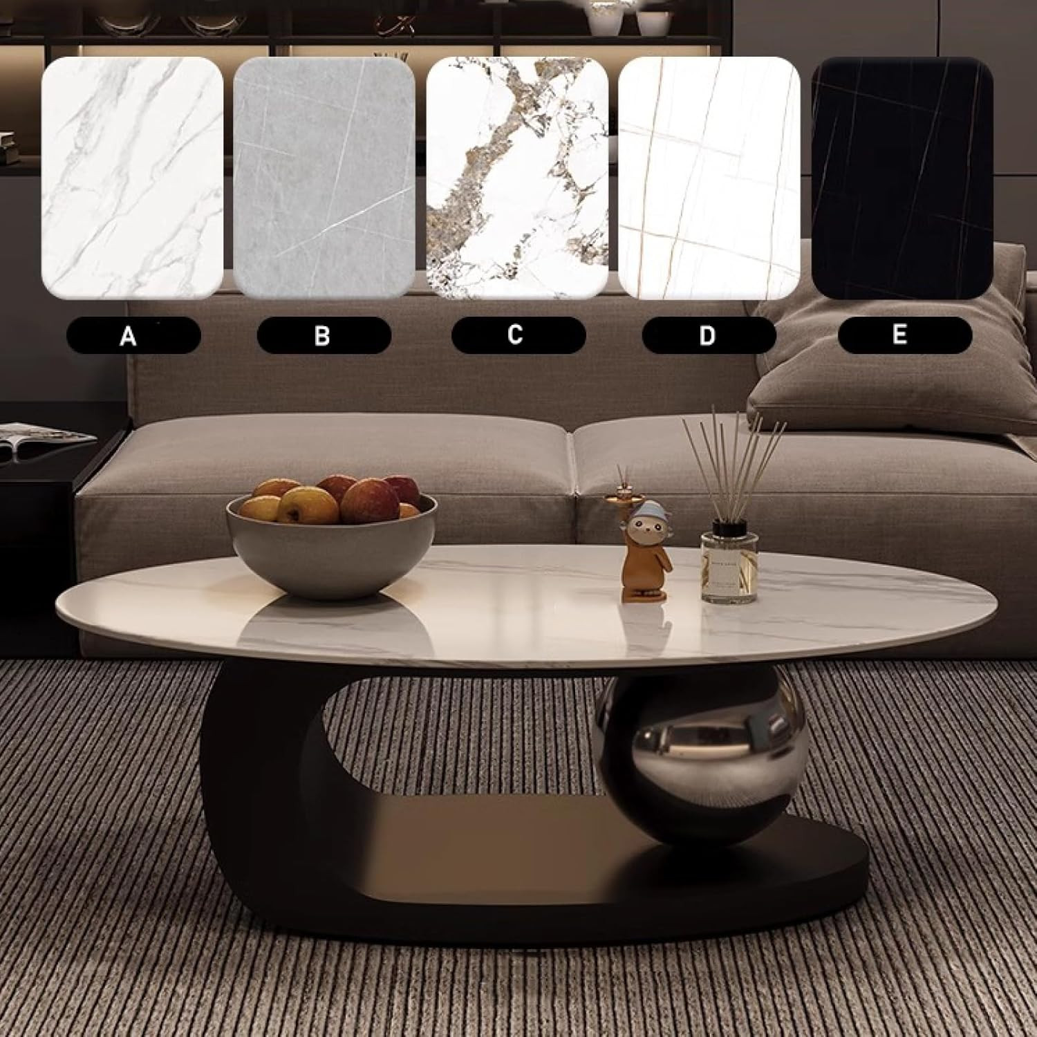 Luxe marmeren salontafel - Design meubelstuk