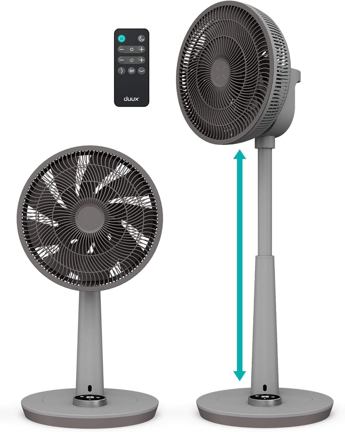 Duux Whisper 2 Statiefventilator in grijs