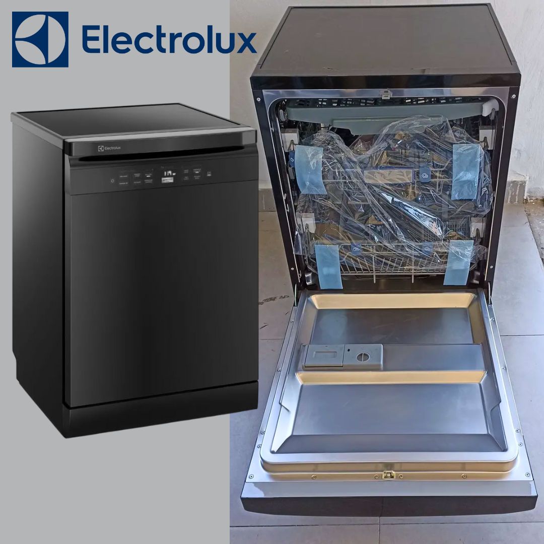 Lava-Louças Electrolux 14 Serviços Preta Experience com Função Higienizar Compras (LL14P)