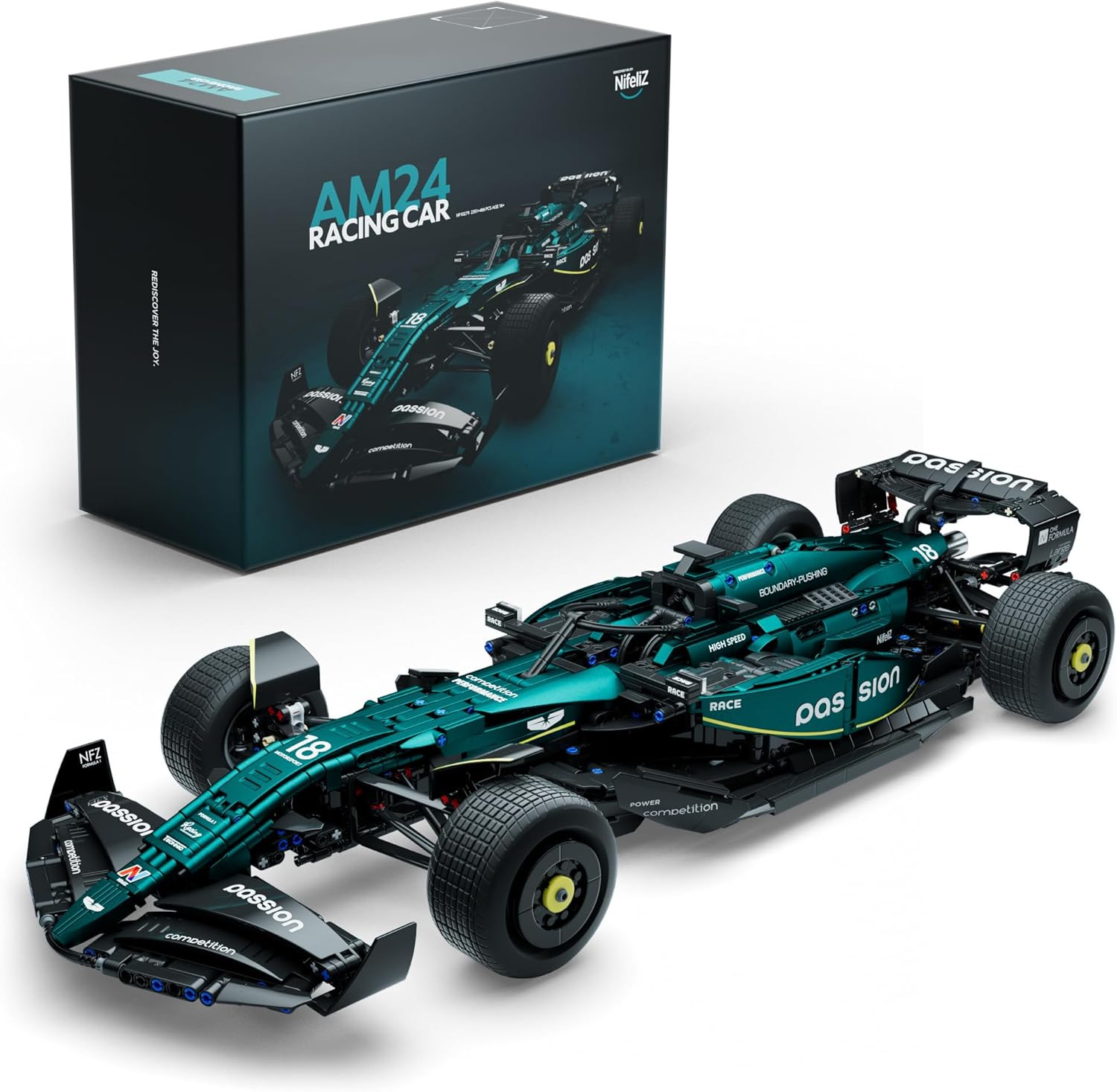 Nifeliz AM24 Raceauto Modelbouwset - Technisch bouwpakket