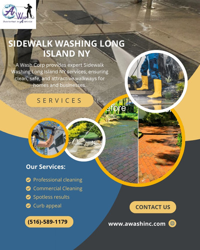 A Wash Corp provides expert Sidewalk Washing Long Island NY services, ensuring spotless, safe, and a.jpg
