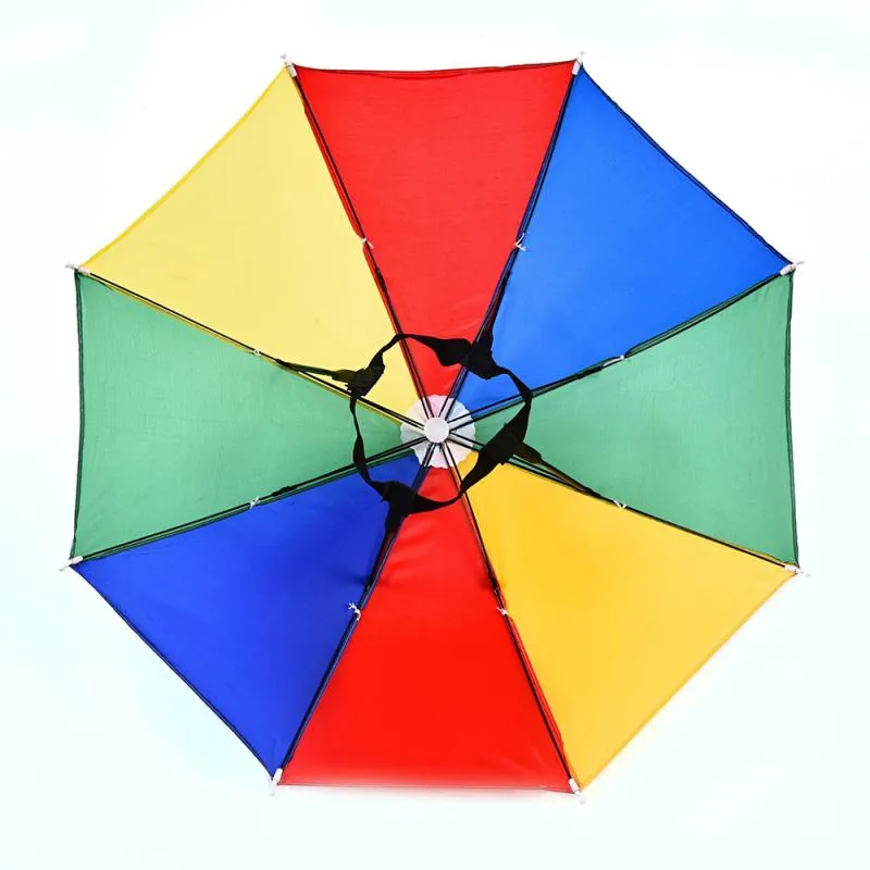 Rainbow Umbrella Hat Image 4