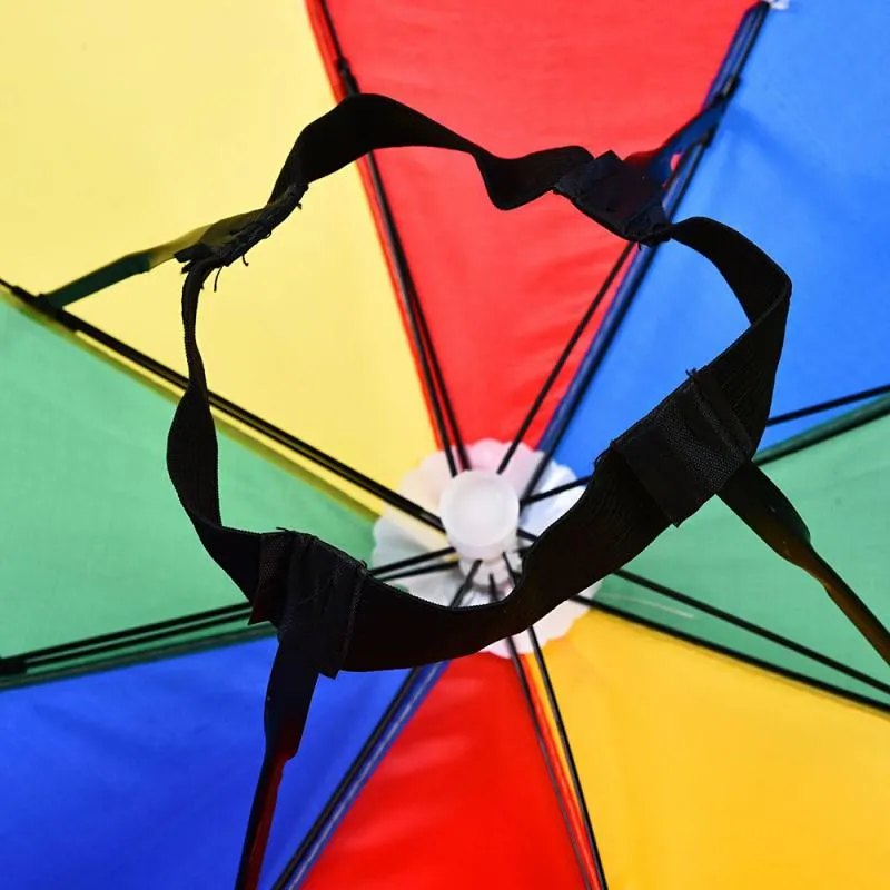 Rainbow Umbrella Hat Image 7