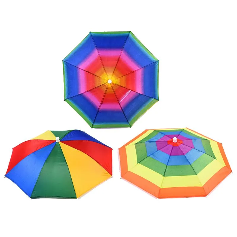 Rainbow Umbrella Hat Image 3