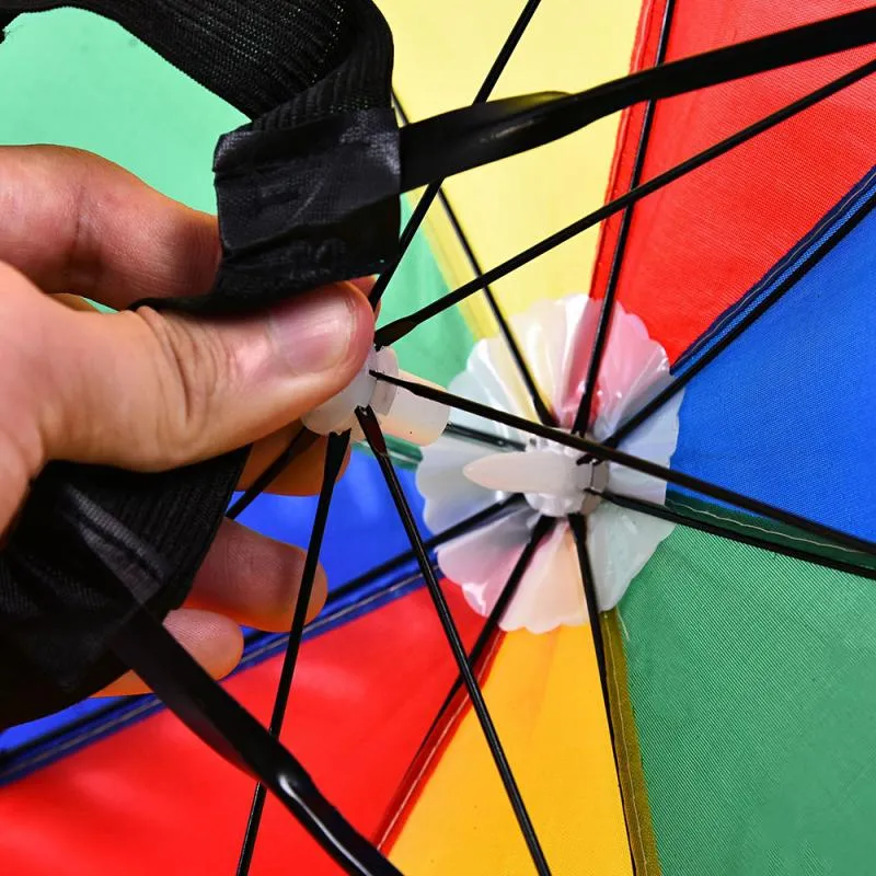 Rainbow Umbrella Hat Image 6