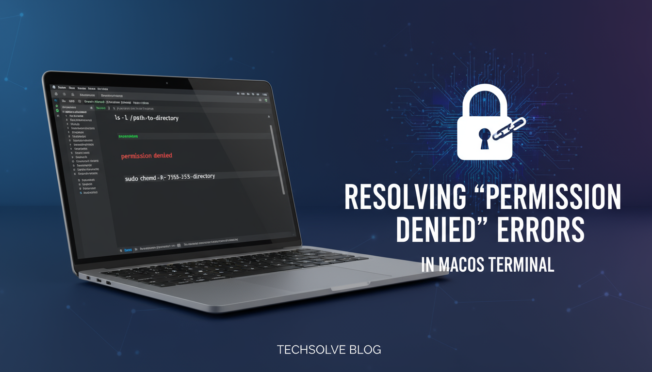 Resolving 'Permission Denied' Errors in macOS Terminal