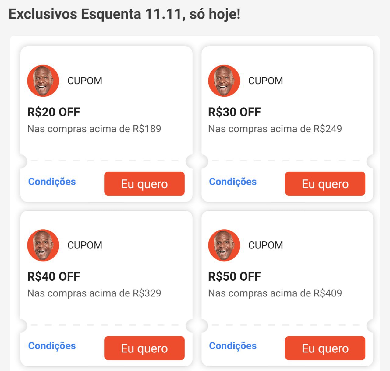 Cupons Shopee, para resgatar na pagina