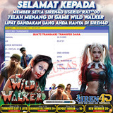 SIREN4D  - JACKPOT DI GAME WILD WALKER RP 16JT DIBAYAR LUNAS