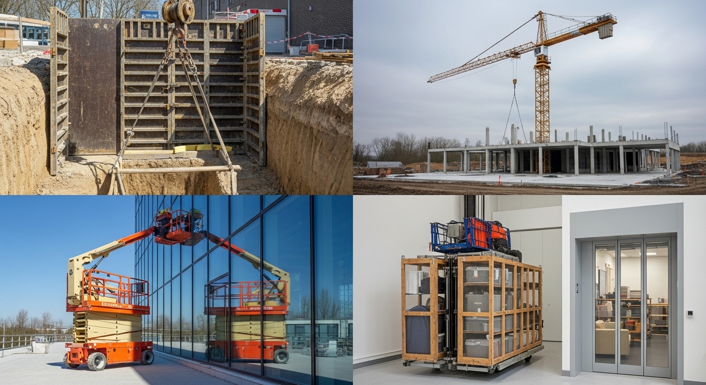 Применение башенных кранов при строительстве