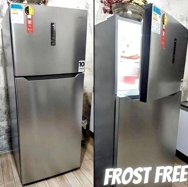 Geladeira Frost Free SmartSensor 347L cor Prata Midea MD-RT468MTA501-127v