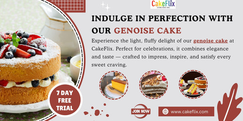 Experience the light, fluffy delight of our genoise cake at CakeFlix. Perfect for celebrations, it combines elegance and taste — crafted to impress, inspire, and satisfy every sweet craving.

https://www.cakeflix.com/questions/genoise-cake/