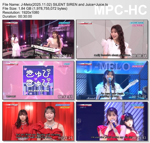 [TV-Variety] J-MELO – 2025.11.02 SILENT SIREN and Juice=Juice