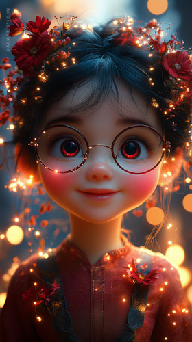 surajarts Cute little baby girl 3d animation style crimson chee 5db6a57c a179 4954 ab07 3bbd16defd82.jpg