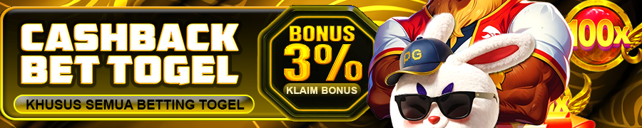 KUAT4D Bonus Cashback Mingguan 3% (khusus togel)
