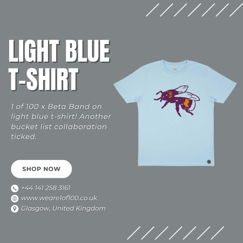 Light Blue T-Shirt - Weare1of100.png