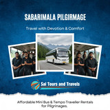 A group of devotees traveled to Sabarimala in comfort with Sai Tours.