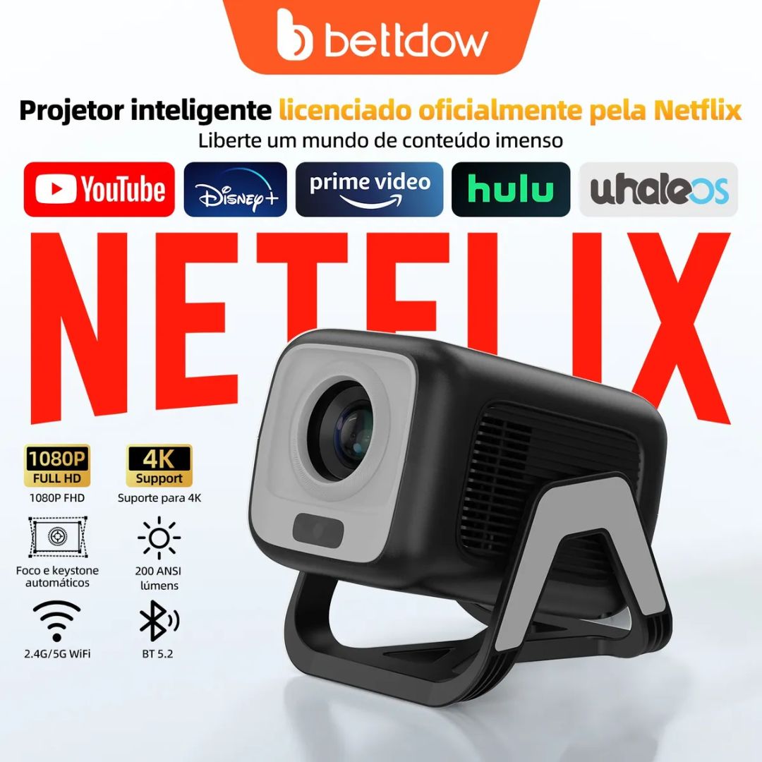 Projetor Bettdow Ac1066 350ansi Para Netflix Chatgpt