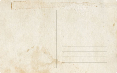 postcard back