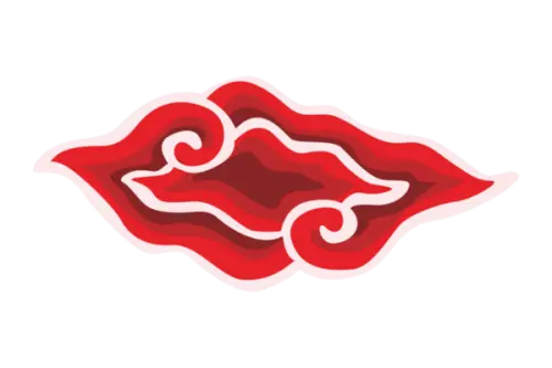 red ornament batik mega mendung cirebon indonesia with transparent background png.webp