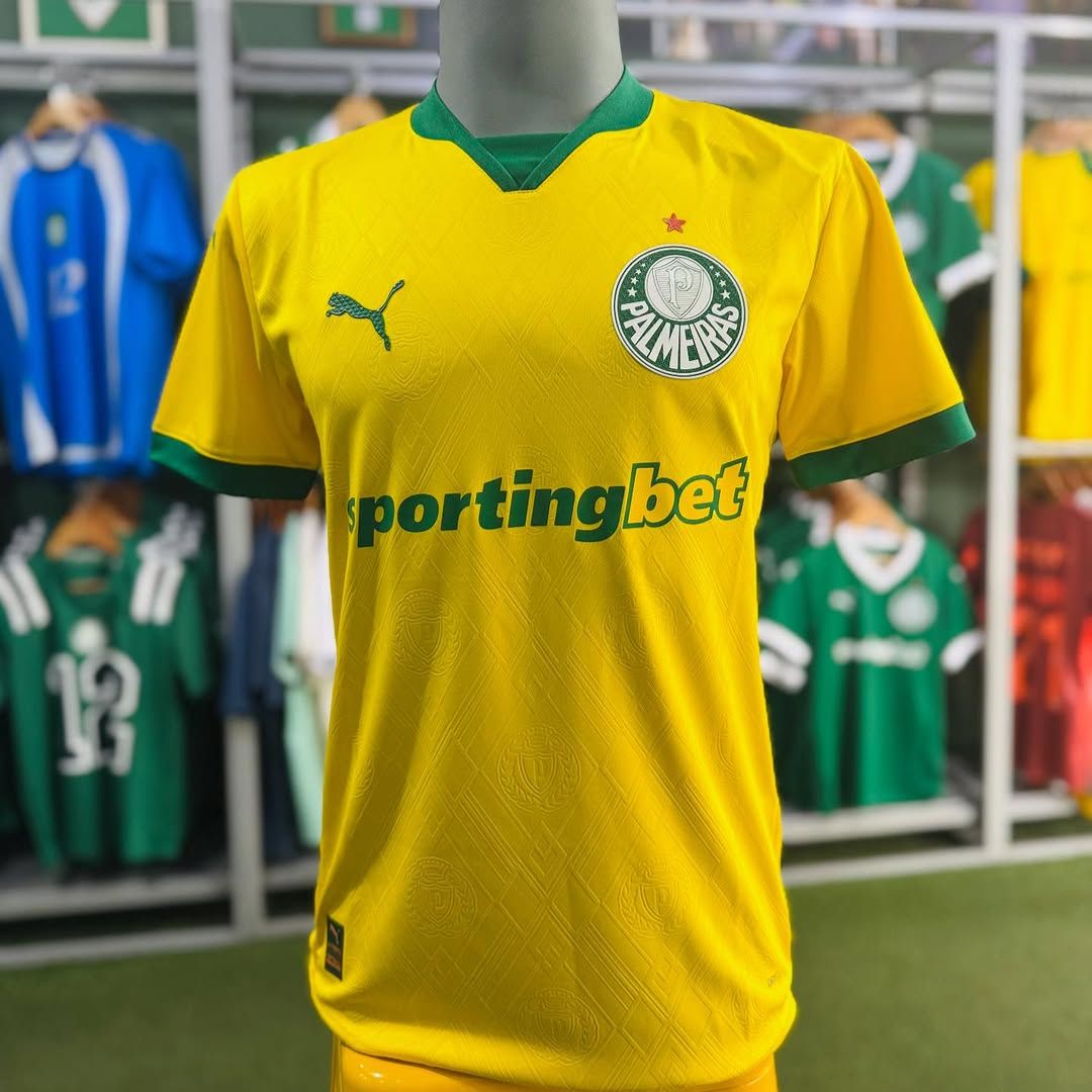 Camisa Palmeiras III 25/26 s/n Torcedor Puma Masculina – Amarelo