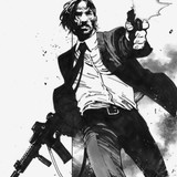 John Wick Drawing