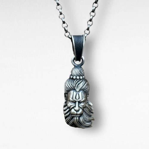 Shop Hanuman, Ganesha, Shiva and Other God Silver Pendant – Meera Jaipur.jpg