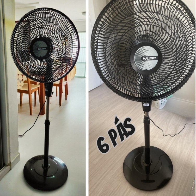Ventilador de Coluna Mallory Delfos TS+ 126W, Silencioso, Com Hélice de 6 pás – PR-GR – 127V Ventilador de Coluna Mallory Delfos TS+ 126W, Silencioso, Com Hélice de 6 pás – PR-GR – 127V