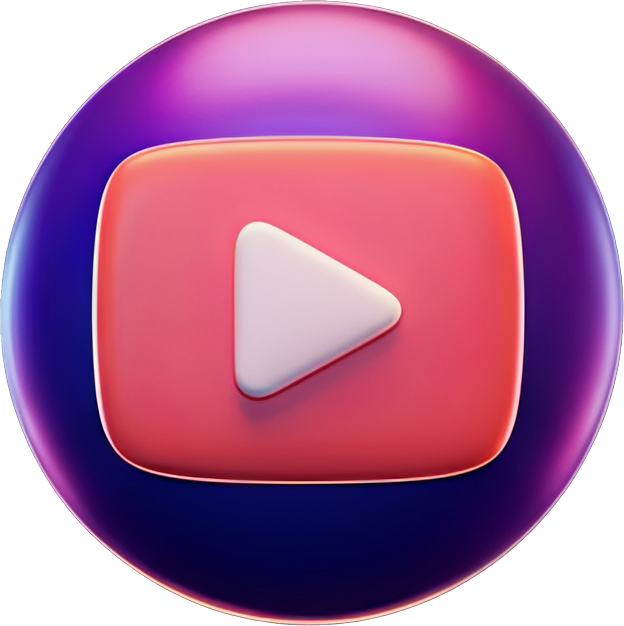 YouTube social media icon