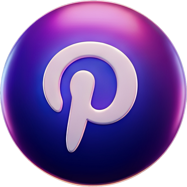 Pinterest social media icon
