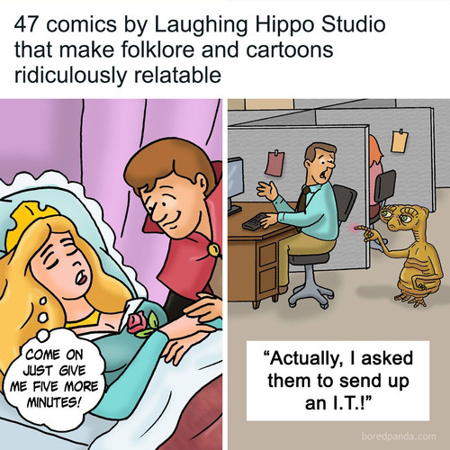 one panel comics pop culture mythical creatures doug hill.jpg