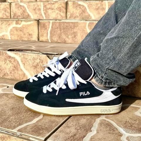 Tênis Fila Court 90 Masculino – Preto+Branco