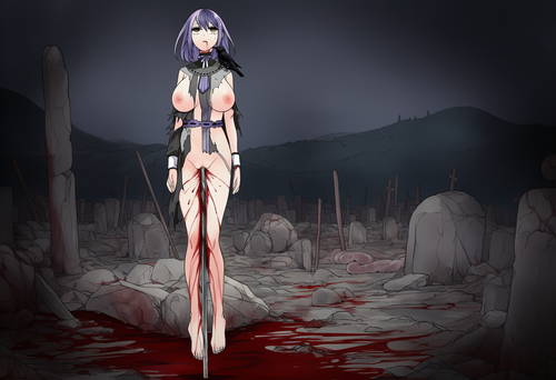 nsfw,1girl ,empty eyes,blank stare,horror body,sex,implement,spear in pussy,spea s 749866176.png