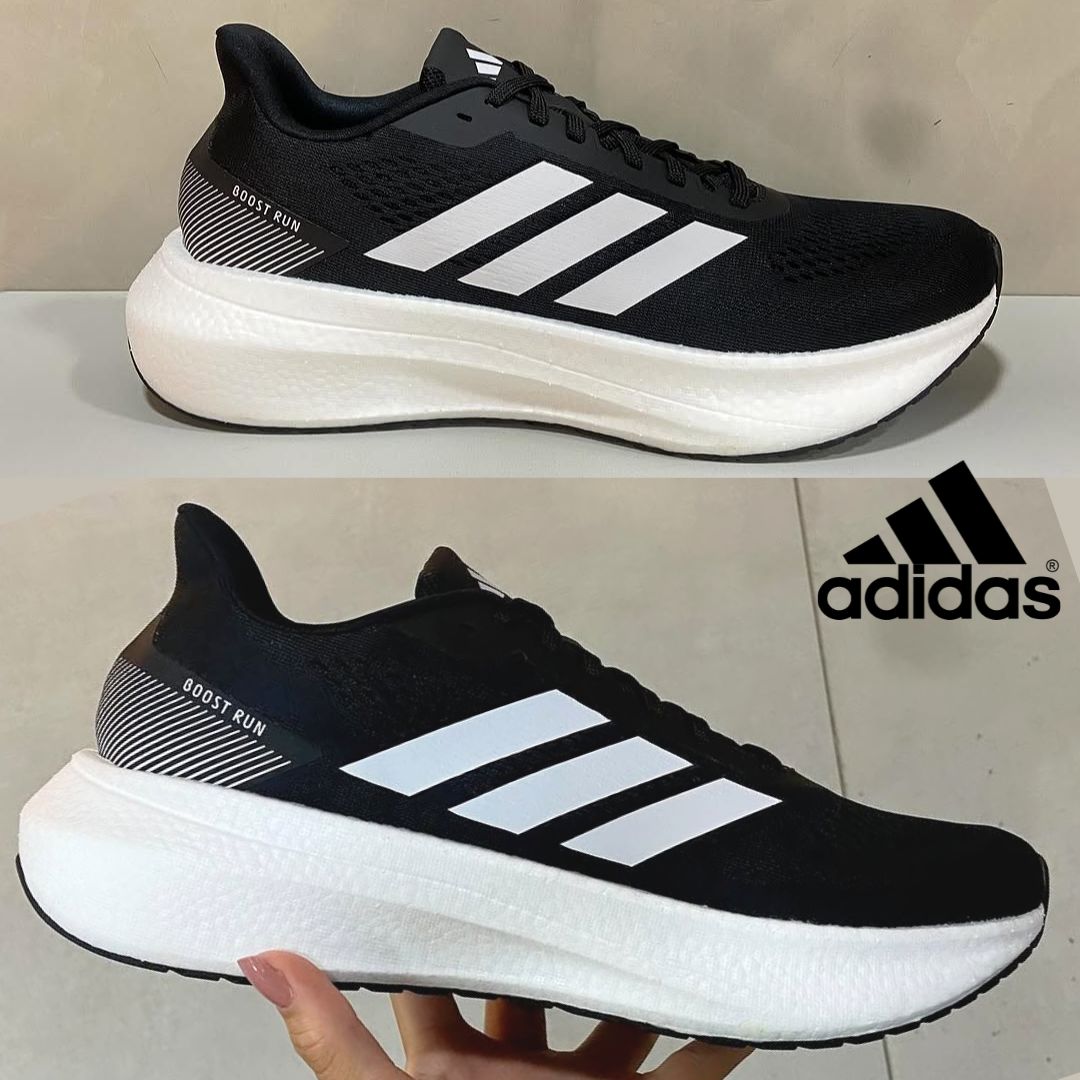 Tênis Masculino Boost Run Cadarço Preto/branco adidas