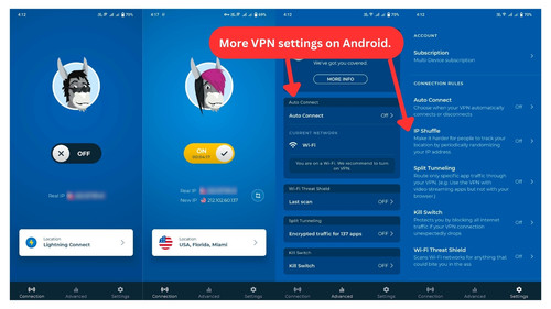 Android Interface of HMA VPN.jpg