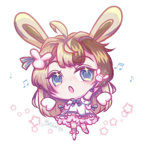 Chibi magical bunny girl azumii bordered.png
