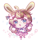 Chibi magical bunny girl azumii bordered