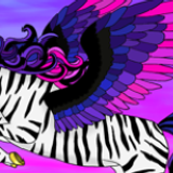 rainbow zebra banner